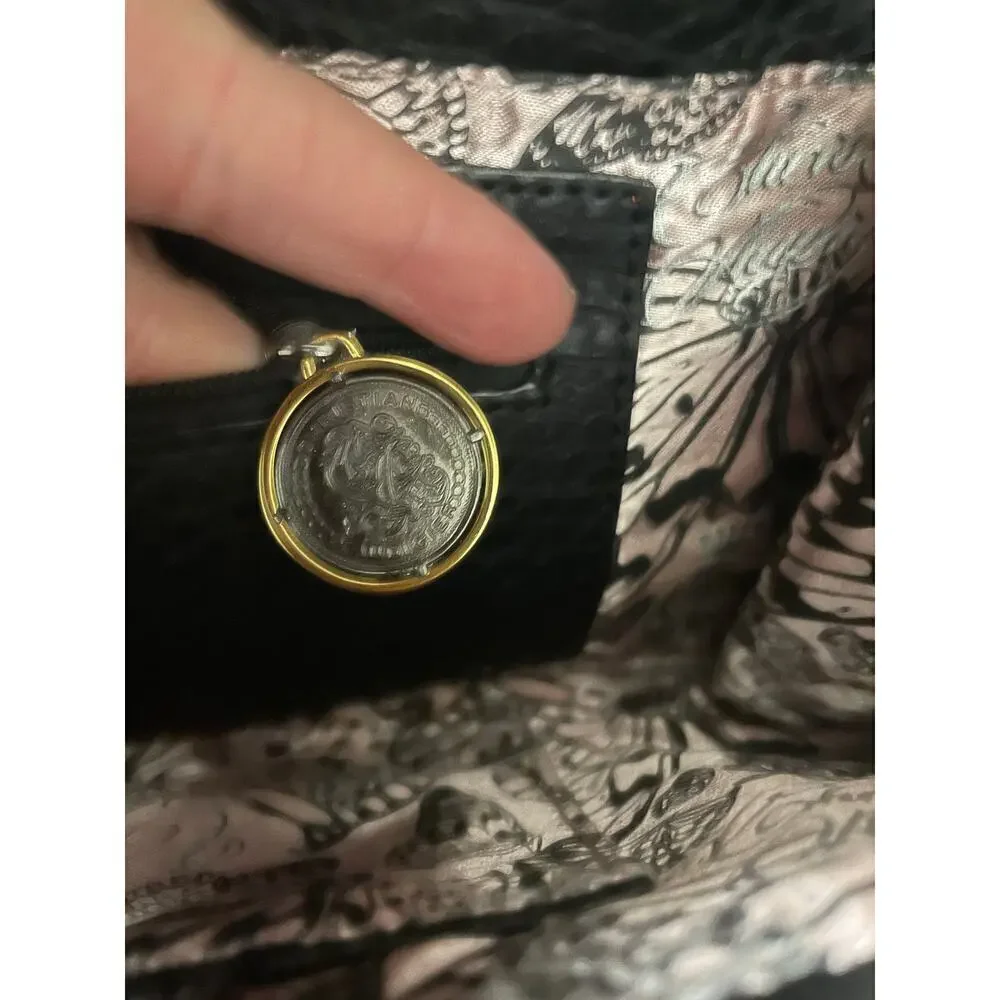 Christian Audigier Snake Clutch Magnetic Closure Python Envelope Purse